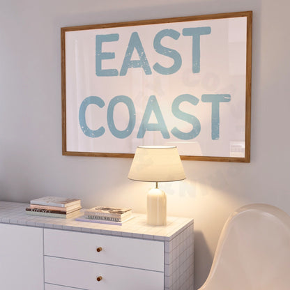 Landscape Surf Blue East Coast Digital Prints