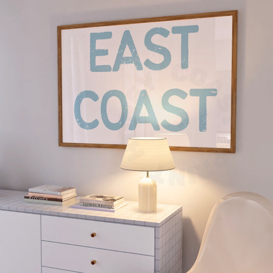 Landscape Surf Blue East Coast Digital Prints