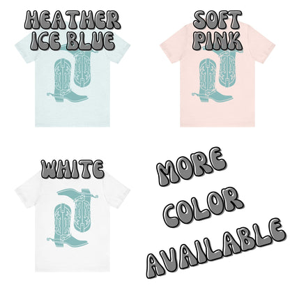 Seafoam Cowboy Boots T-Shirt