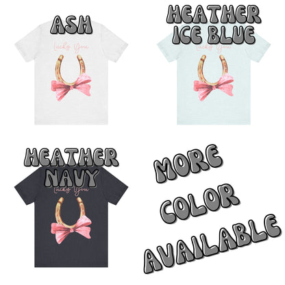 Lucky You Horseshoe With Bow T-Shirt