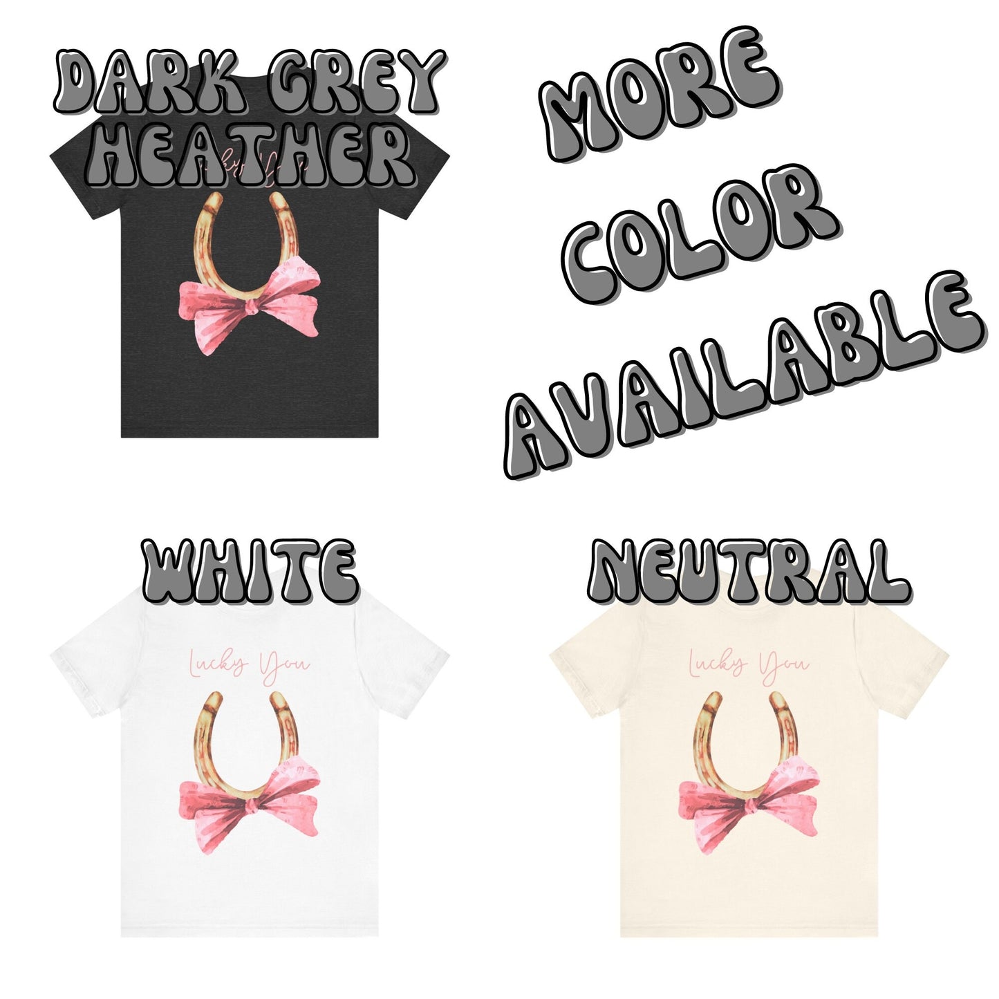 Lucky You Horseshoe With Bow T-Shirt