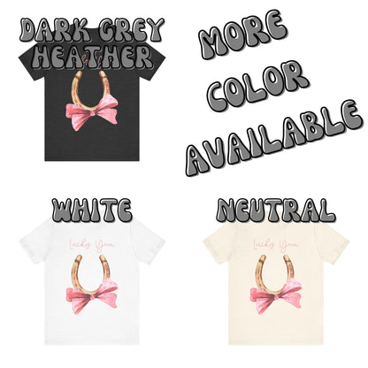 Lucky You Horseshoe With Bow T-Shirt