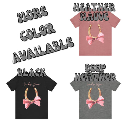 Lucky You Horseshoe With Bow T-Shirt