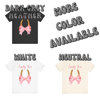 Lucky You Horseshoe With Bow T-Shirt