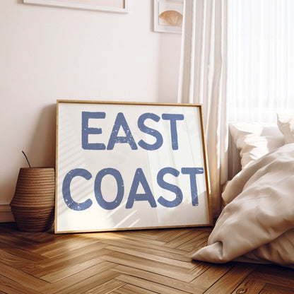 Landscape Coastal Blue East Coast Poster