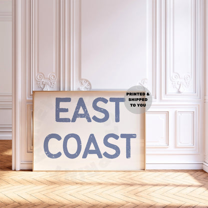 Landscape Coastal Blue East Coast Poster