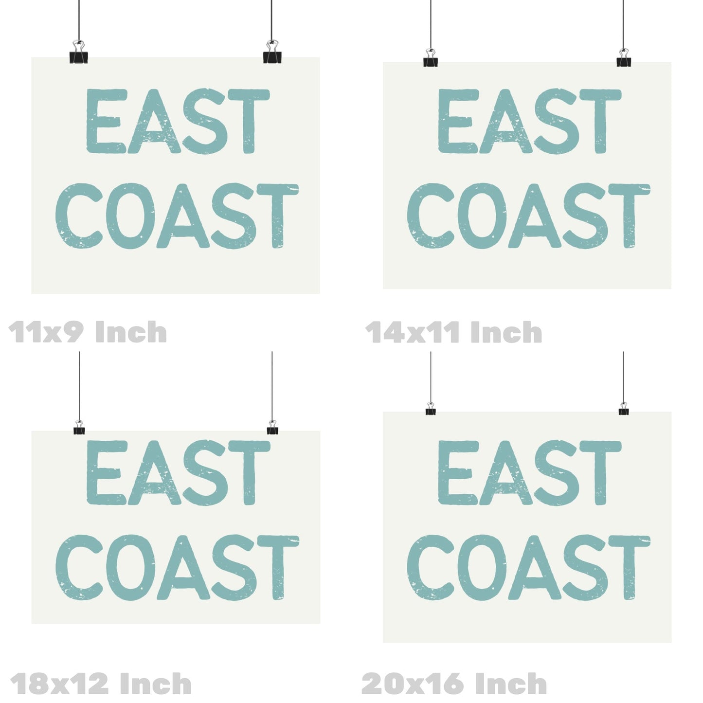 Landscape Seafoam Green East Coast Poster