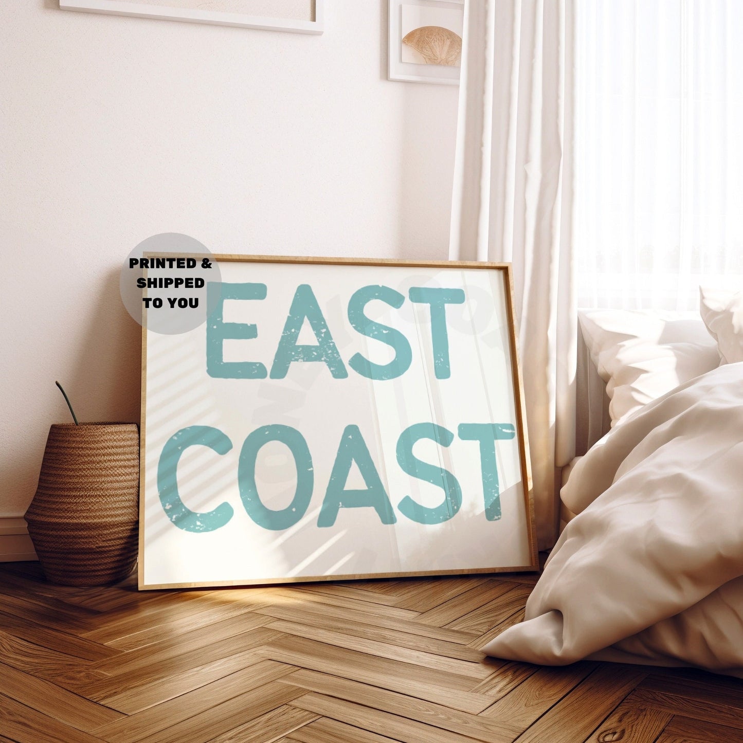 Landscape Seafoam Green East Coast Poster