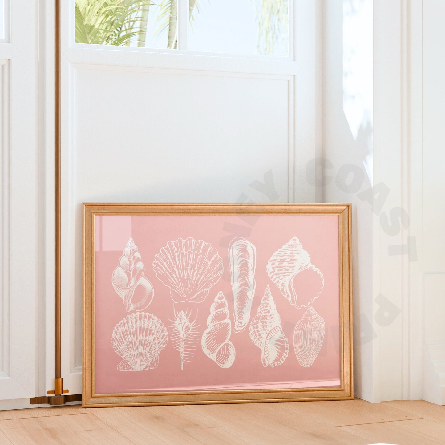Landscape Pink Seashells Digital Prints