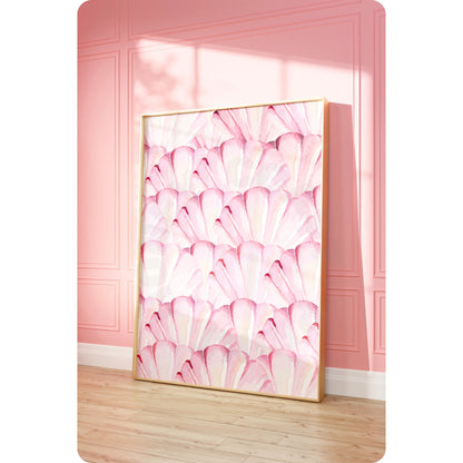 Pink Seashells Digital Prints