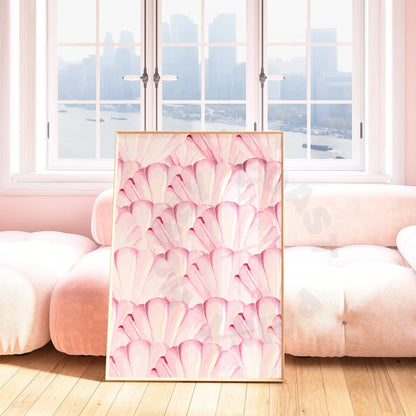 Pink Seashells Digital Prints