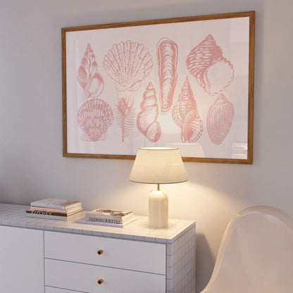 Landscape Pink Seashells Poster