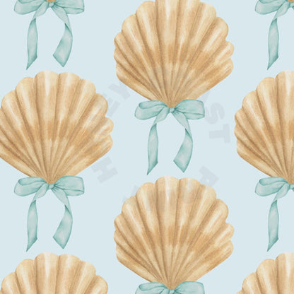 Seashells & Bow Digital Prints