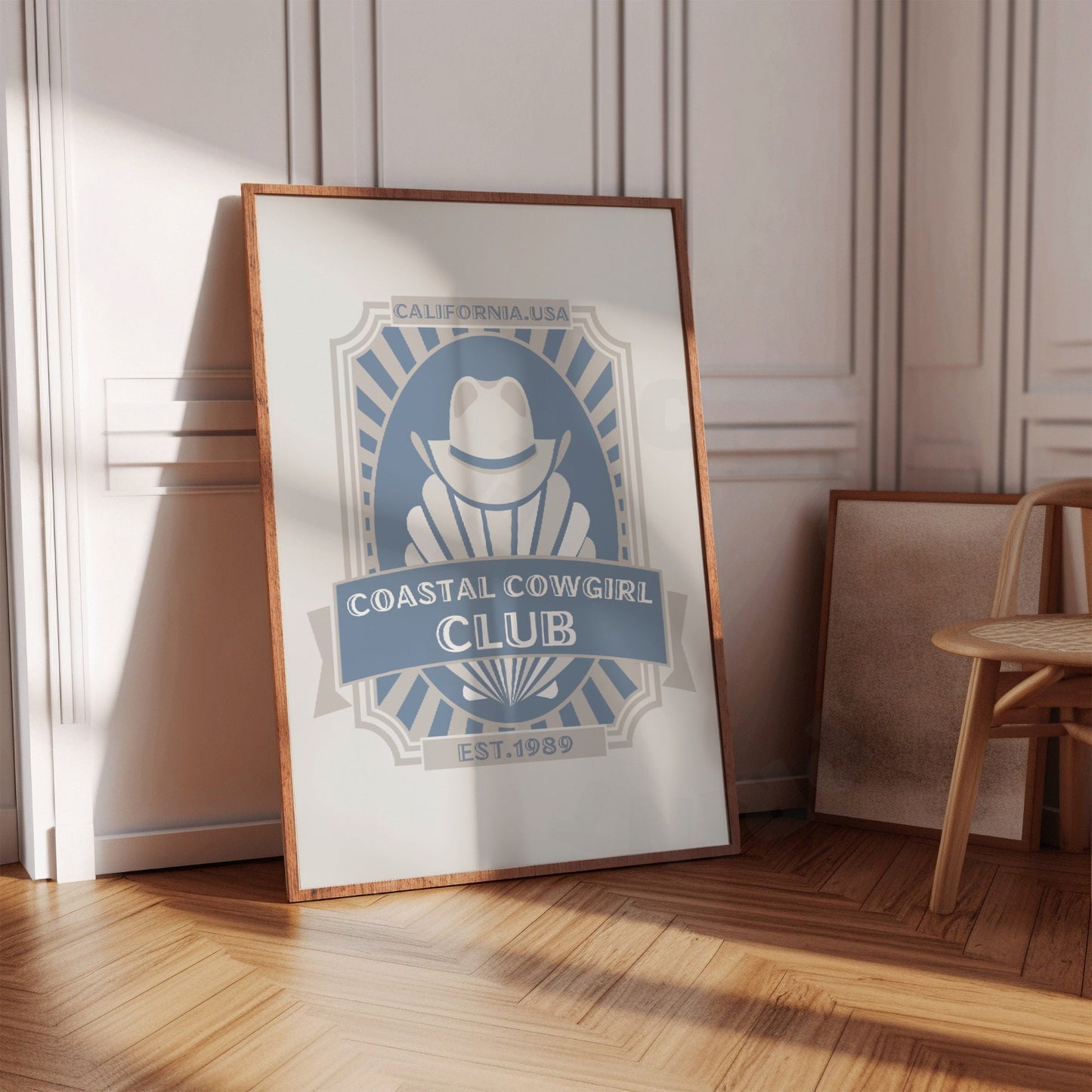 Coastal Blue Cowgirl Club Digital Prints