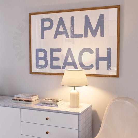 Landscape Coastal Blue Palm Beach Digital Prints