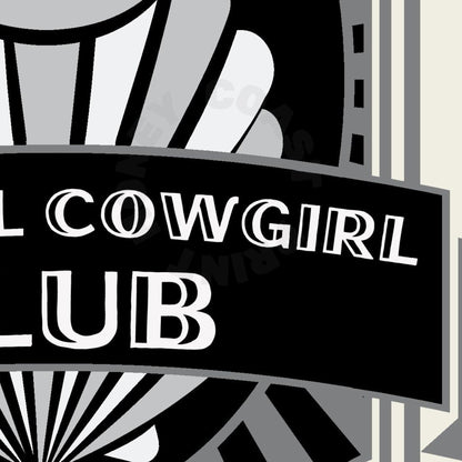 Monotone Coastal Cowgirl Club Digital Prints