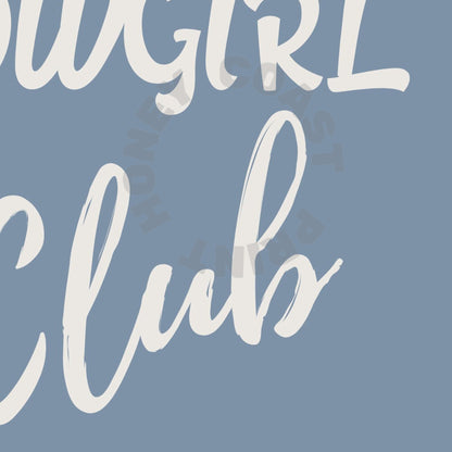 Coastal Blue Anti Social Cowgirl Club Poster