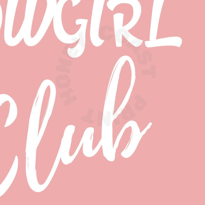 Pink Anti Social Cowgirl Club Poster