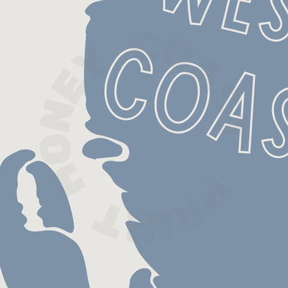 Coastal Blue West Coastal Crab Poster