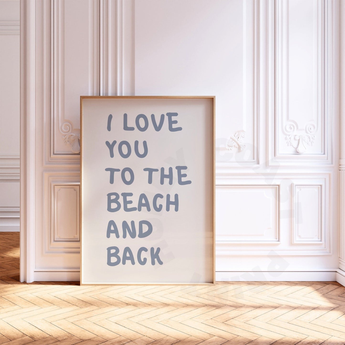 Coastal Blue I Love You To The Beach And Back Poster