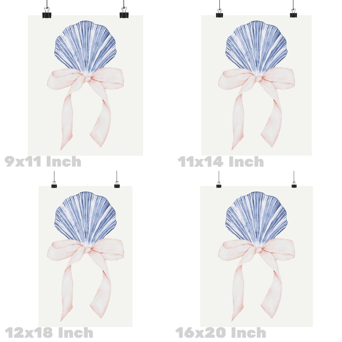 Seashell Bow Poster