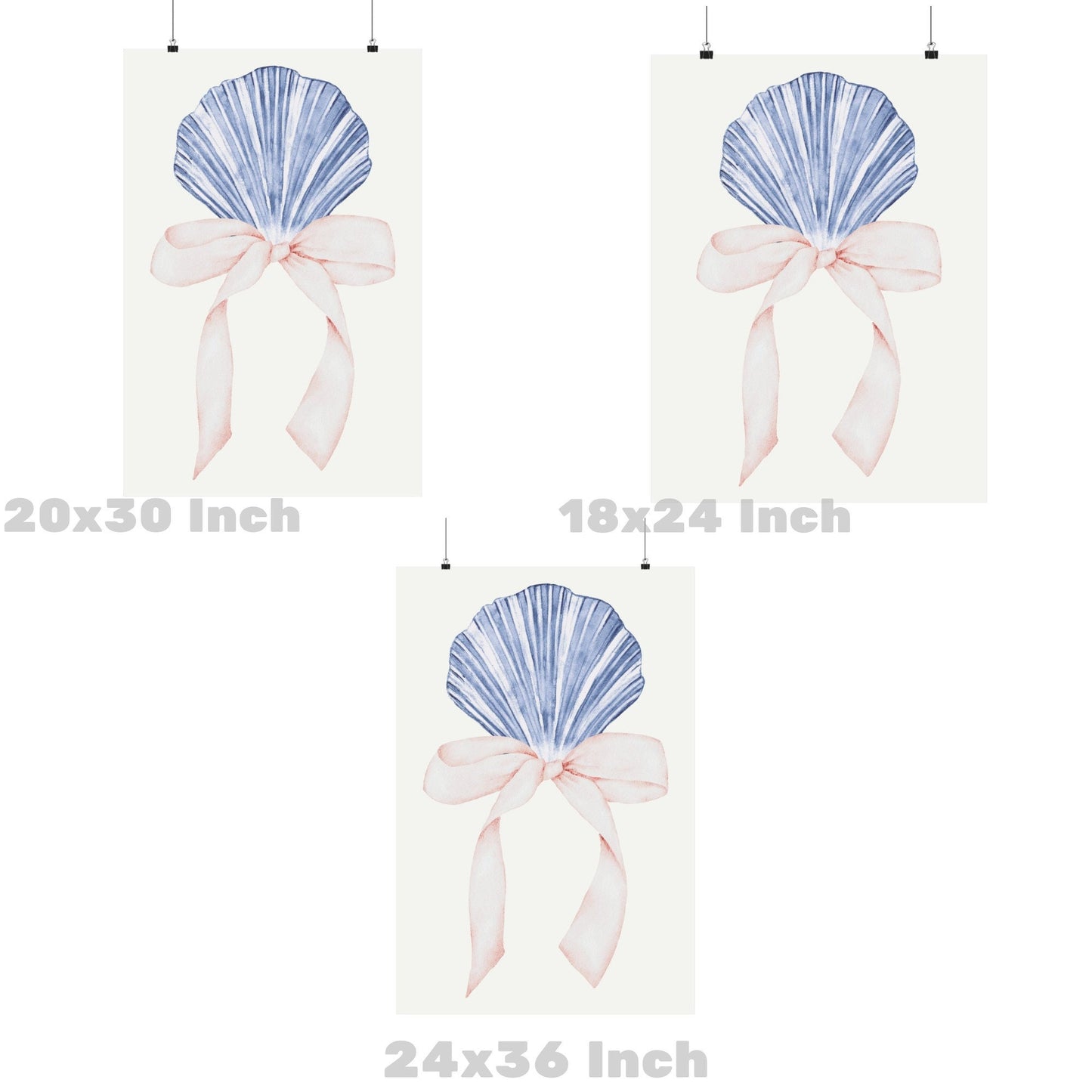 Seashell Bow Poster