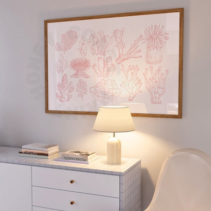 Landscape Pink Corals Poster