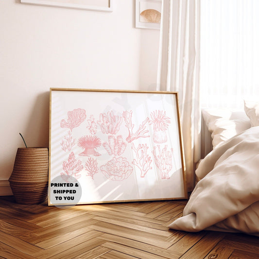 Landscape Pink Corals Poster