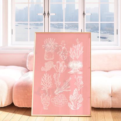 Pink Corals Digital Prints