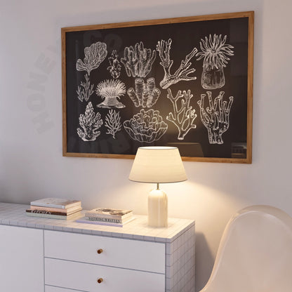 Landscape Monotone Corals Poster