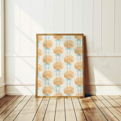 Seashells & Bows Poster