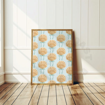 Seashells & Bows Poster