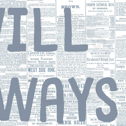 Coastal Blue What's Yours Will Always Find You Newspaper Poster