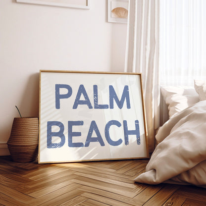 Landscape Coastal Blue Palm Beach Digital Prints