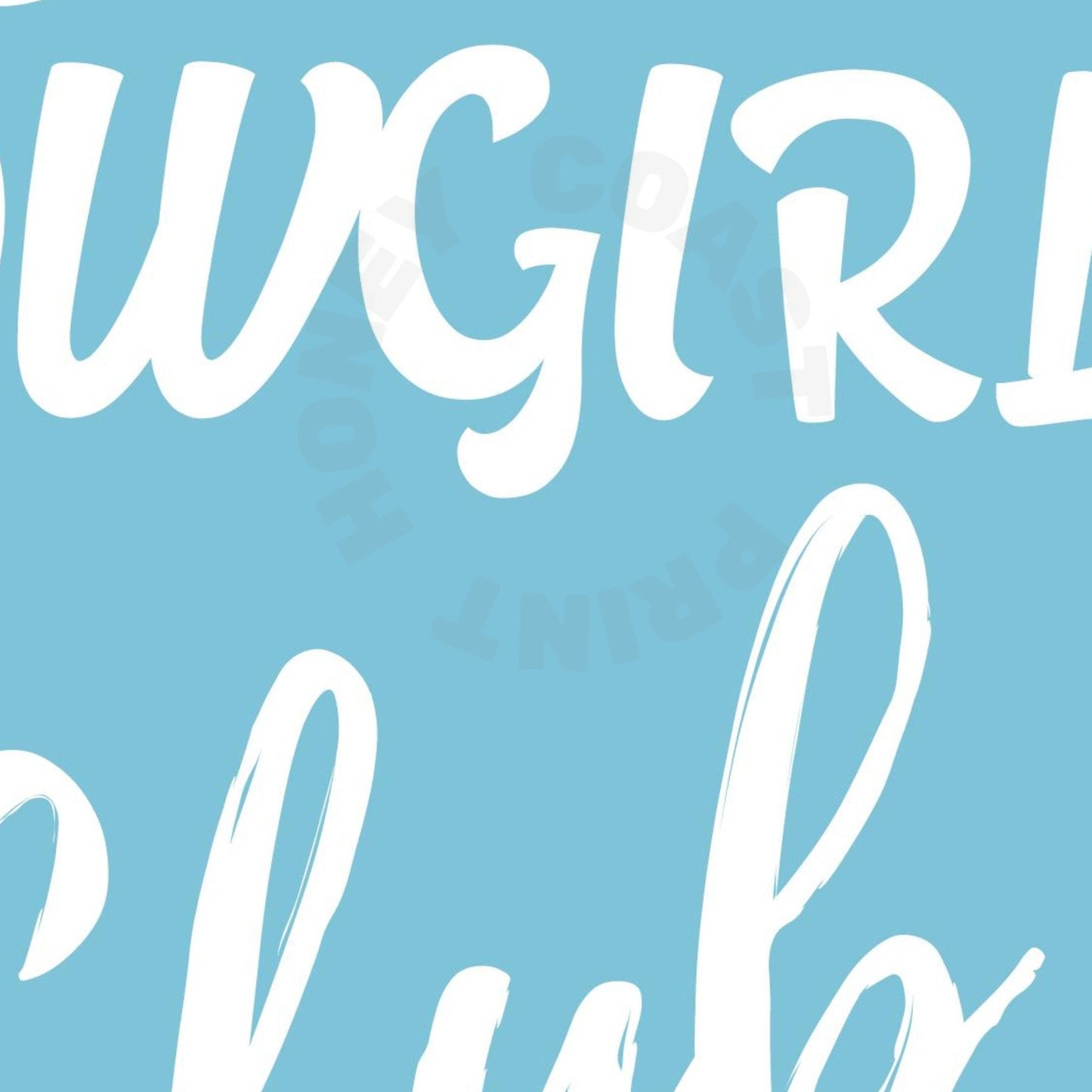 Surf Blue Anti Social Cowgirl Club Digital Prints