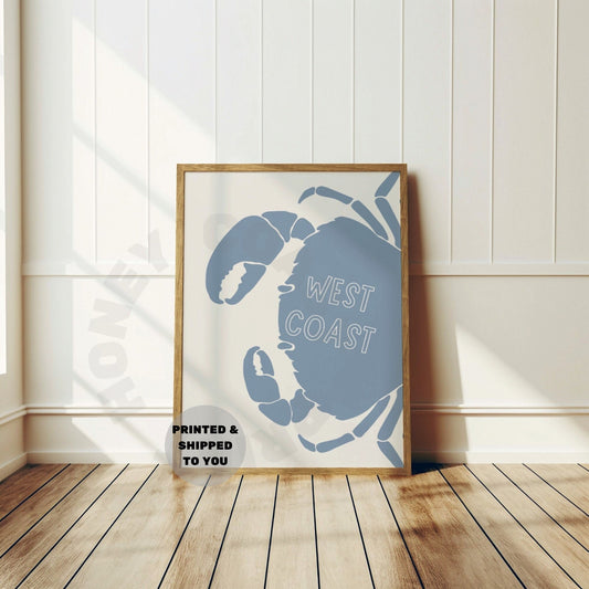 Coastal Blue West Coastal Crab Poster