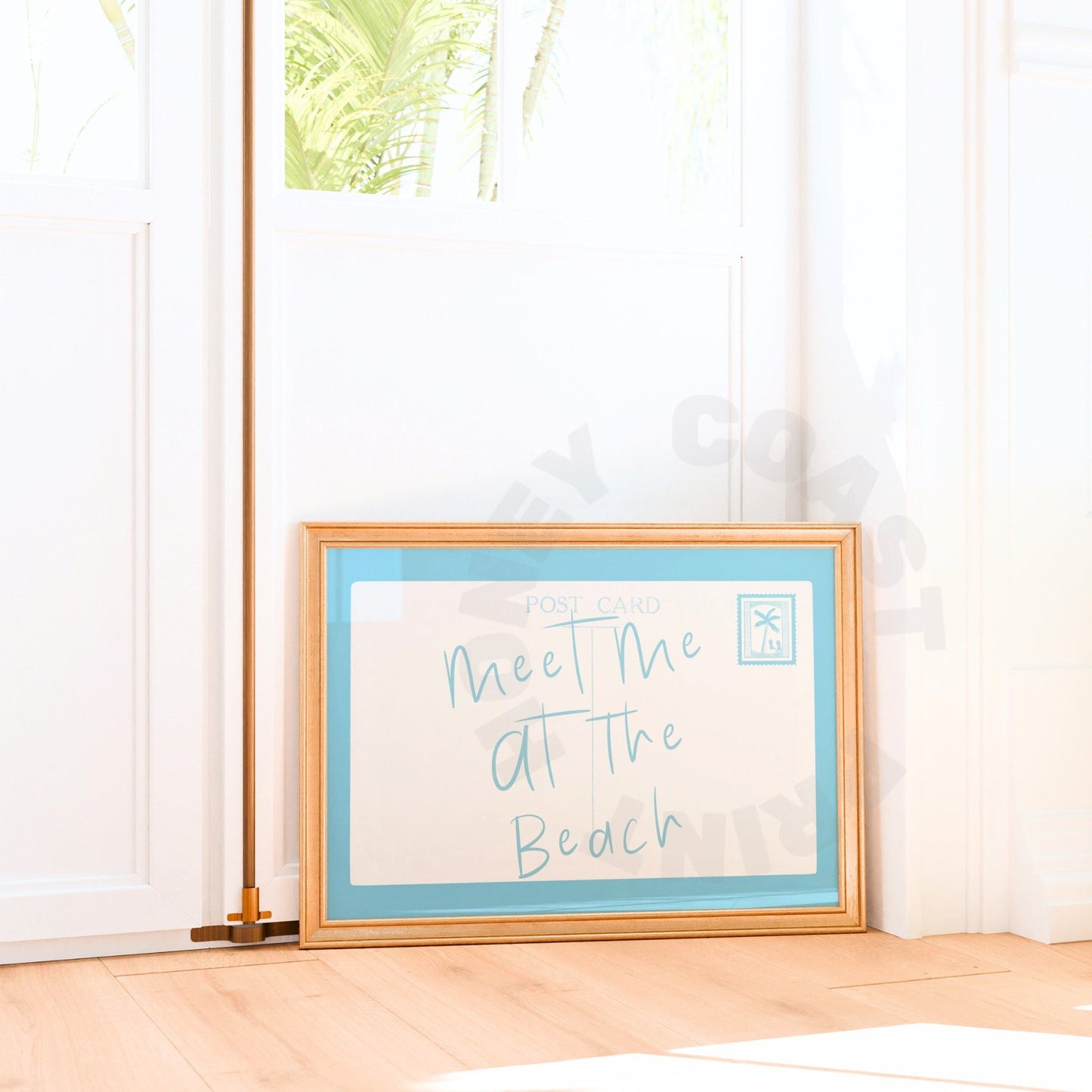 Landscape Surf Blue Meet Me At The Beach Letter Digital Prints