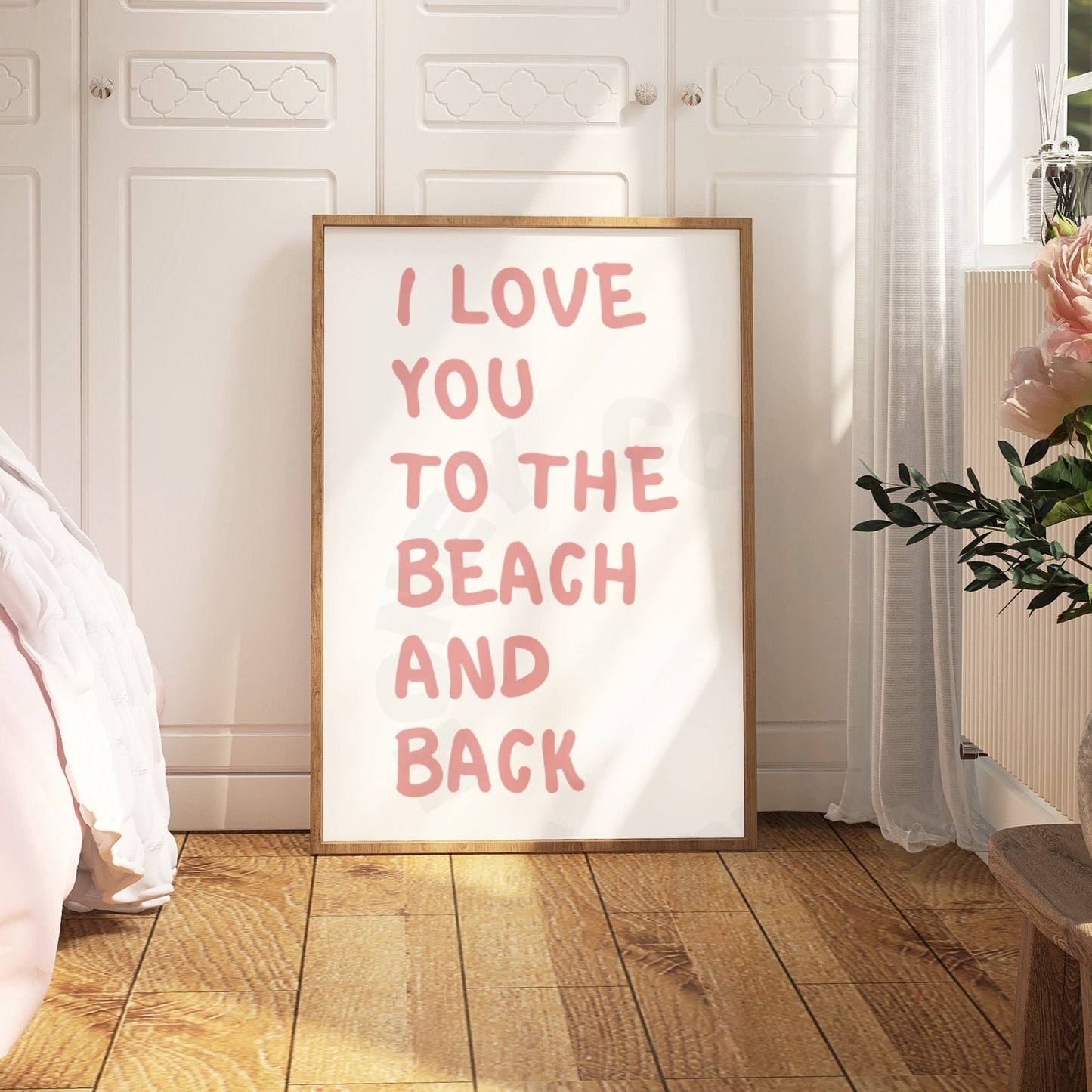 Pink I Love You To The Beach And Back Poster
