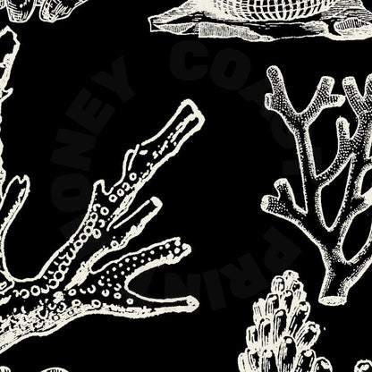 Monotone Corals Digital Prints