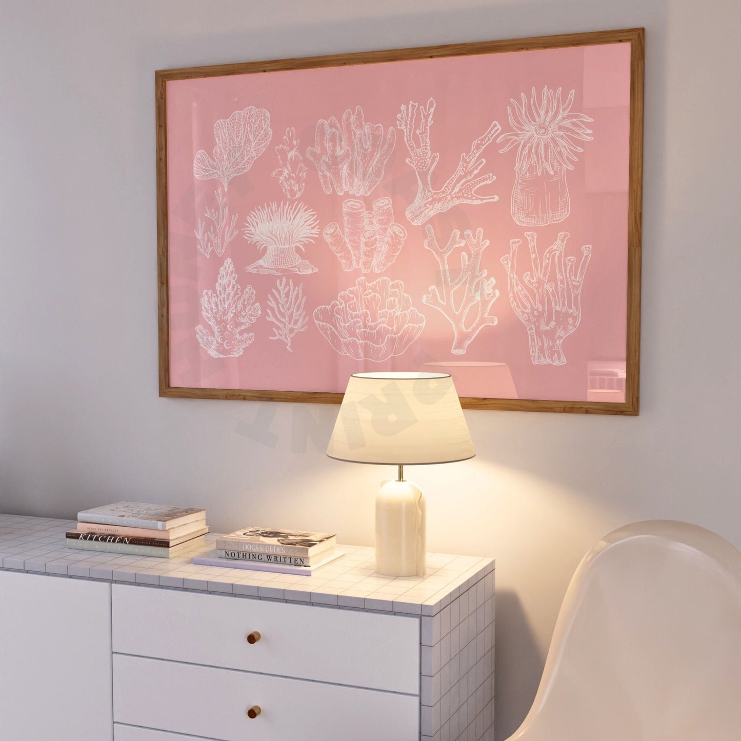 Landscape Pink Corals Digital Prints