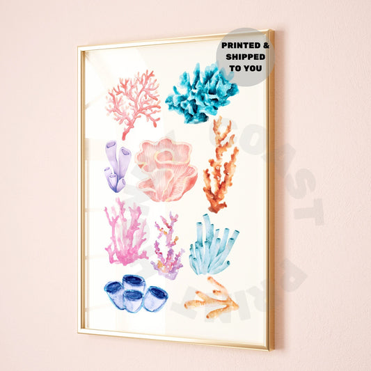 Colorful Corals Poster