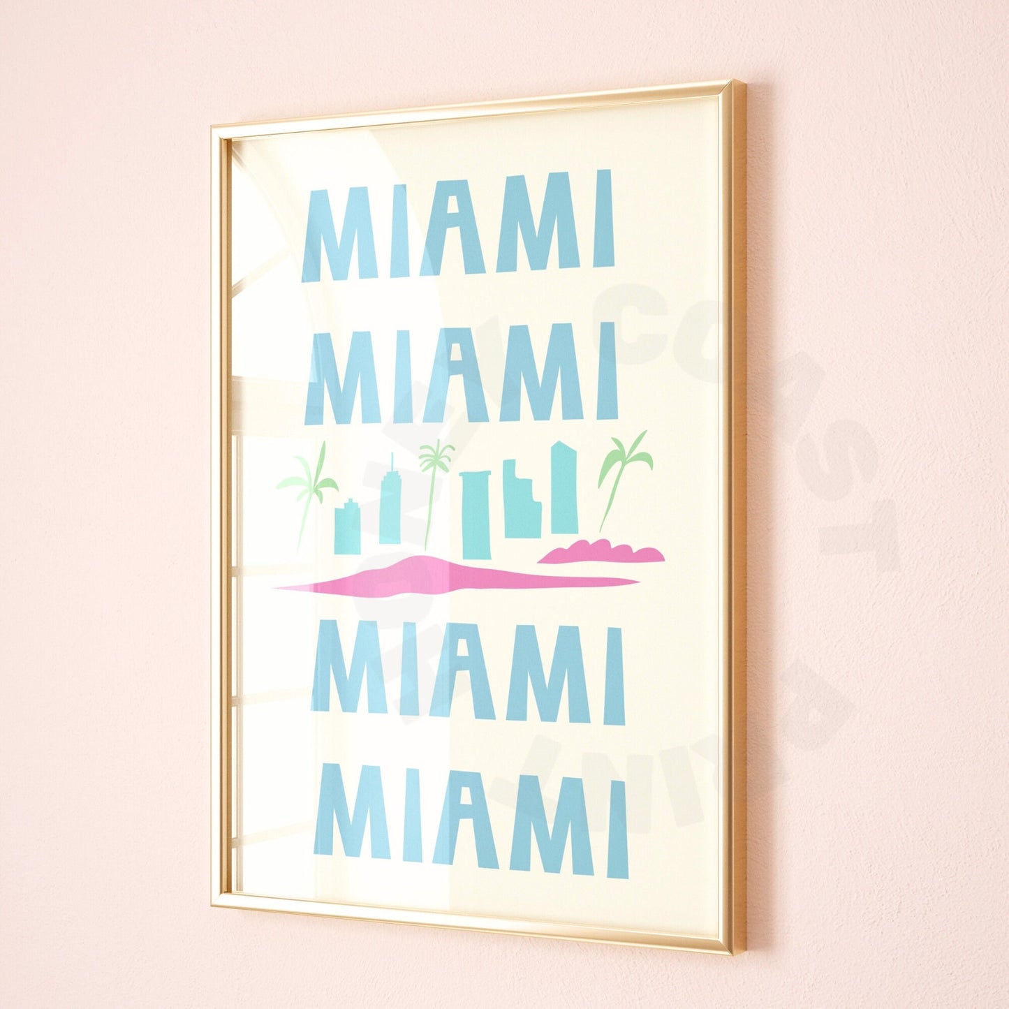 Colorful Miami Digital Prints