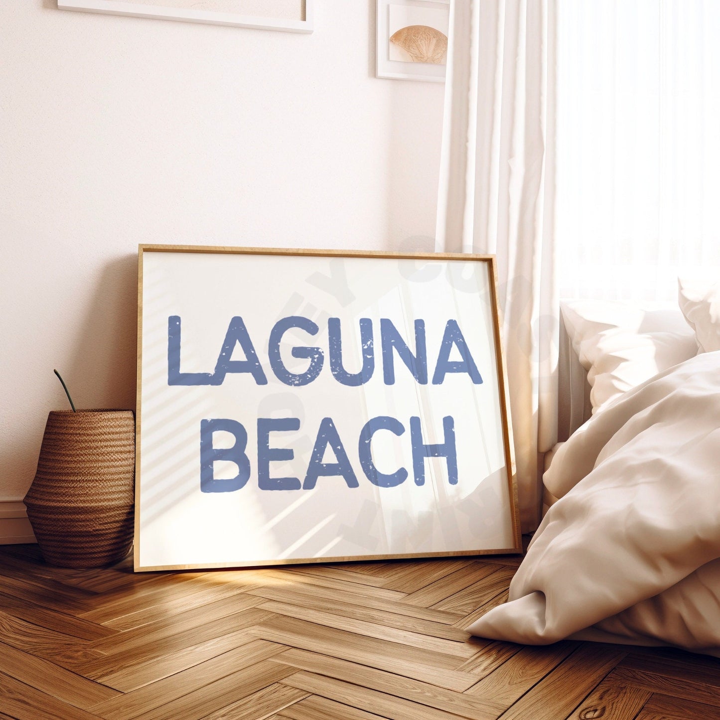 Landscape Coastal Blue Laguna Beach Digital Prints