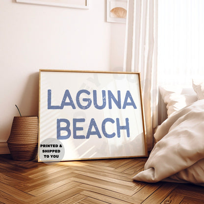 Landscape Coastal Blue Laguna Beach Poster