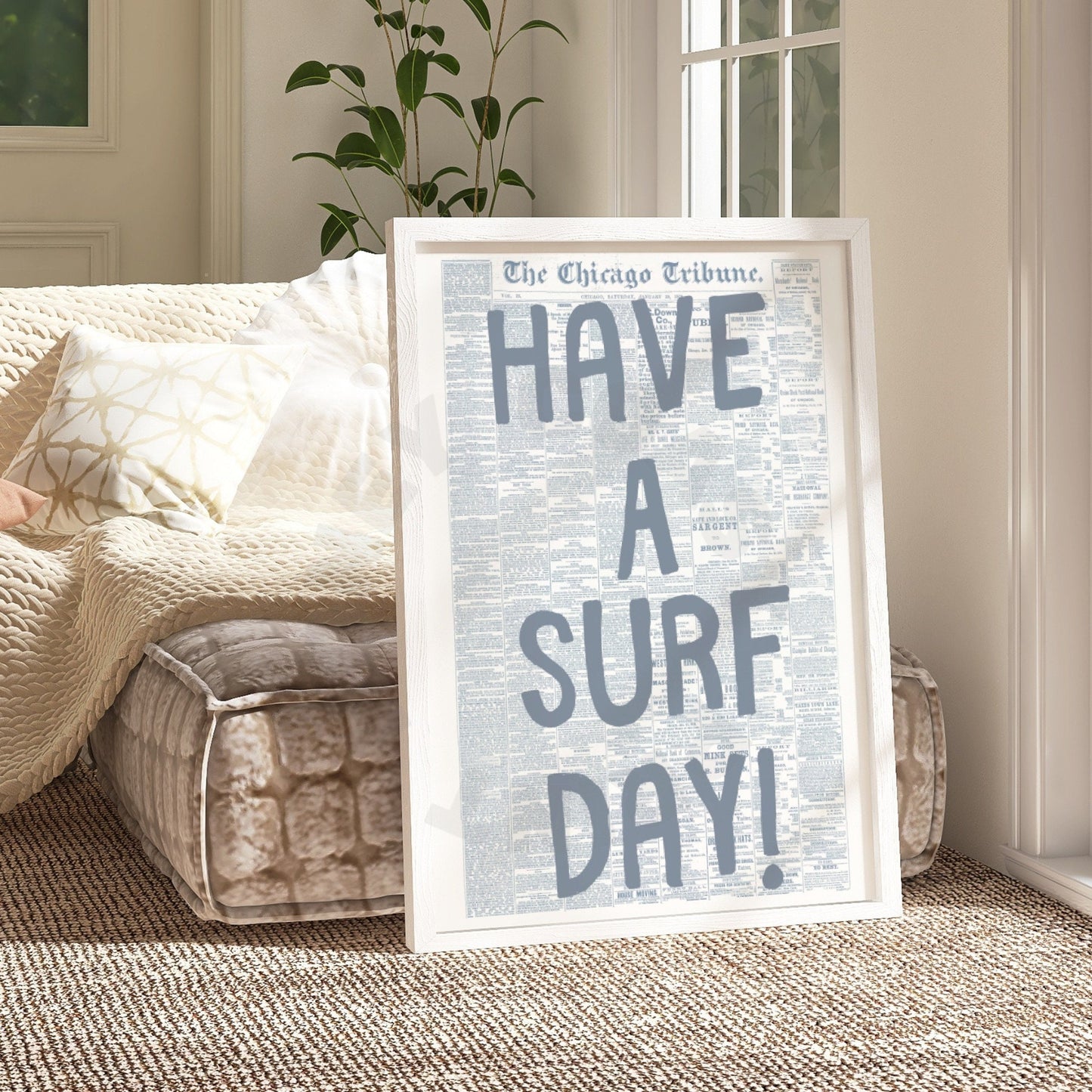 Have A Surf Day Newspaper Digital Prints