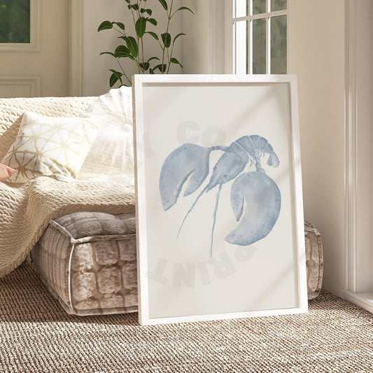 Coastal Blue Lobster Digital Prints