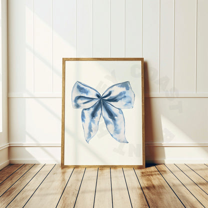 Night Sky Blue Hair Bow Digital Prints