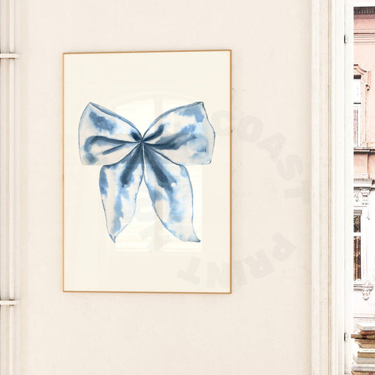 Night Sky Blue Hair Bow Digital Prints