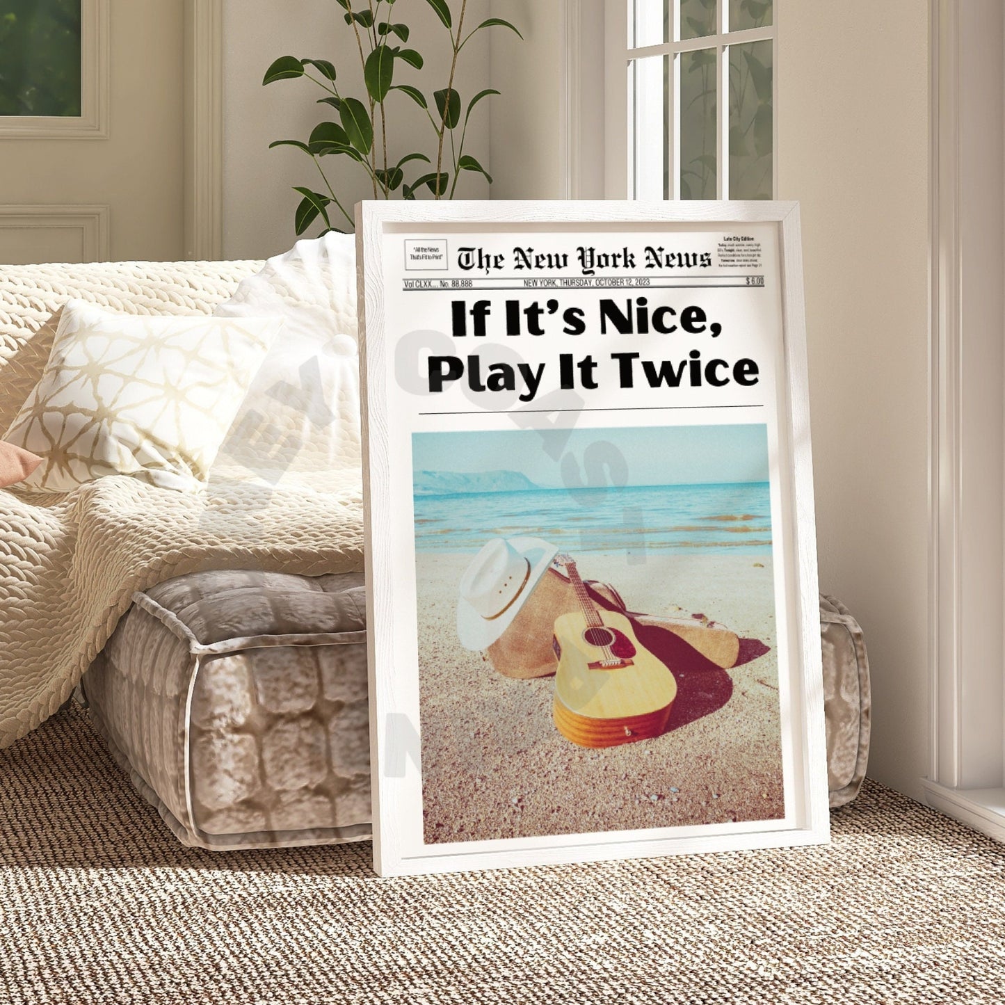 If It's Nice Play It Twice Newspaper Digital Prints