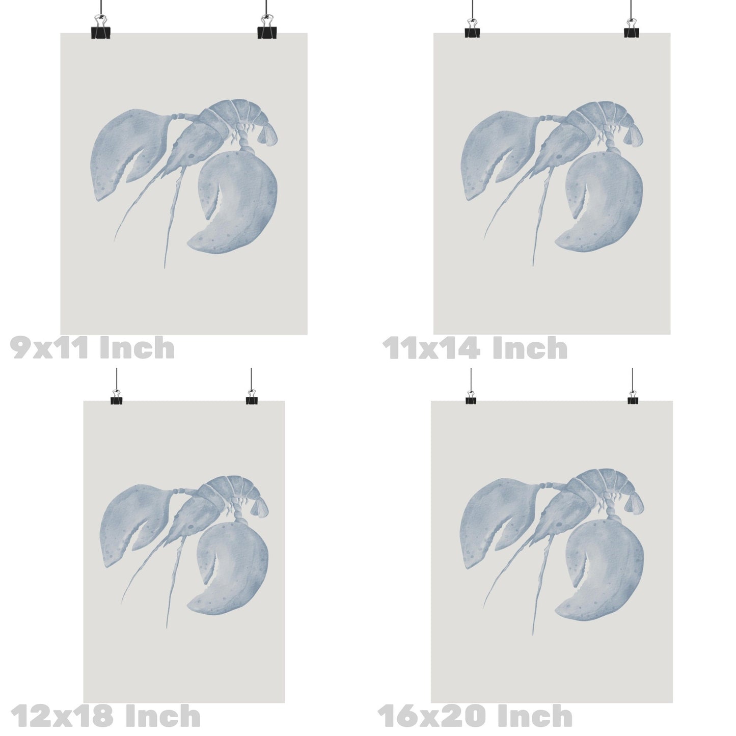 Blue Lobster Poster